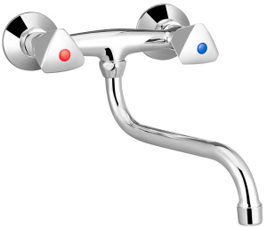 Смеситель д/кухни Ex-Promt Трио/Trio настенный Ex221.1-02 латунь 69752