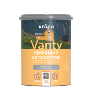 Антисептик кроющий KRONA VANTY дымчатый (0,75л)