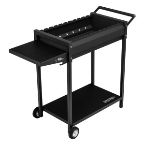 Мангал сварной на колесах 662х390х152/805мм сталь 2мм кочерга вкомплекте Camping Palisad 69669