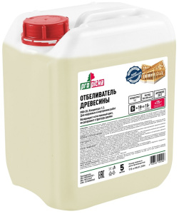 Отбеливатель для древесины для наружных и внутренних работ концентрат 1:2 (5л) PRO-20 PROpitka