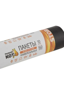 Мешки д/мусора Рыжий Кот 240л особо прочные черные 10шт 805373