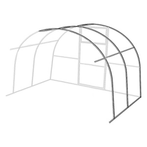 Удлинитель теплицы Райский сад цинк 2х2 усил. каркас 3 дуги