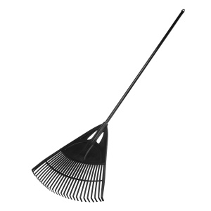 Грабли веерные пластиковые 620х1750мм 27 плоских зубьев алюминиевый черенок Palisad 61806