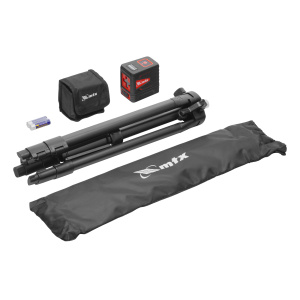 Уровень лазерный QBC RED Pro SET 10м красный луч батарейки штатив MTX 350105