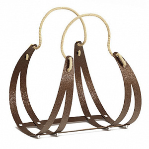 Дровница с пеньковой ручкой L (350х350х300) ВЗР2360