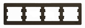 Рамка 4-м Glossa шоколад GL000804