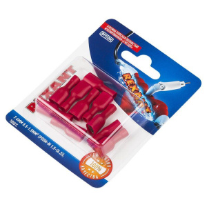 Клемма плоская изолированная (гнездо-6.6мм) 0.5-1.5кв.мм (10шт) 06-0393-A