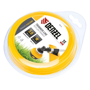 Леска для триммера звезда 3мм*15м блистер Flex cord Denzel 96113