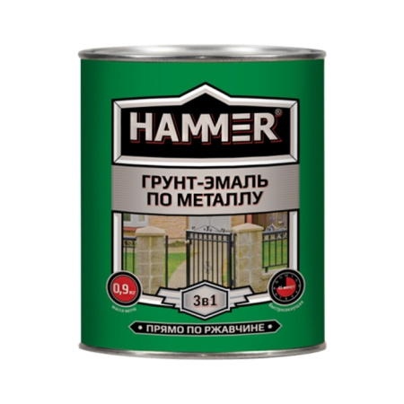 Грунт эмаль по металлу НАММЕR серый (2,7кг)