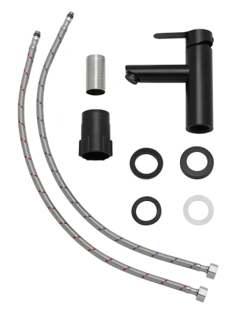 Смеситель для кухни Aqueduc одноручков. высок. излив чёрный нерж. сталь 345324