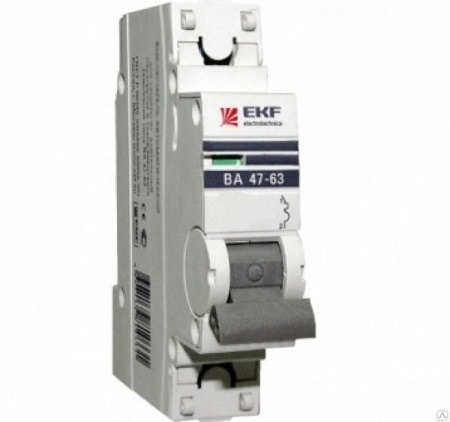 Авт. выкл. 1п 63А С ВА47-63 4.5кА ЭКФ