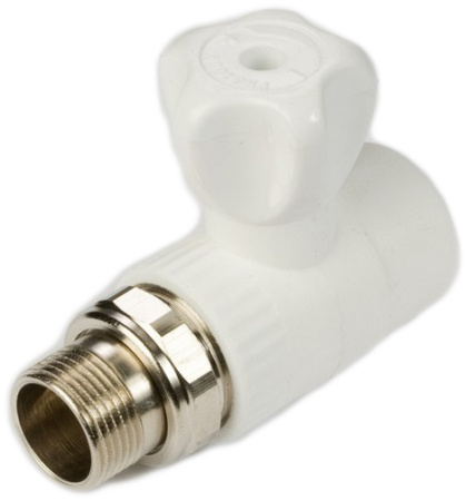 Кран шаровый для радиаторов 25*3/4" НР с амер. прямой 60153/47335