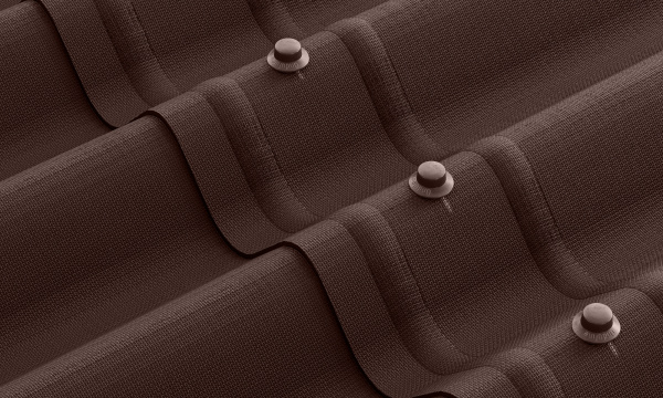 Лист Ондулин Smart коричневый 1,95х0,95м (без гвоздей)